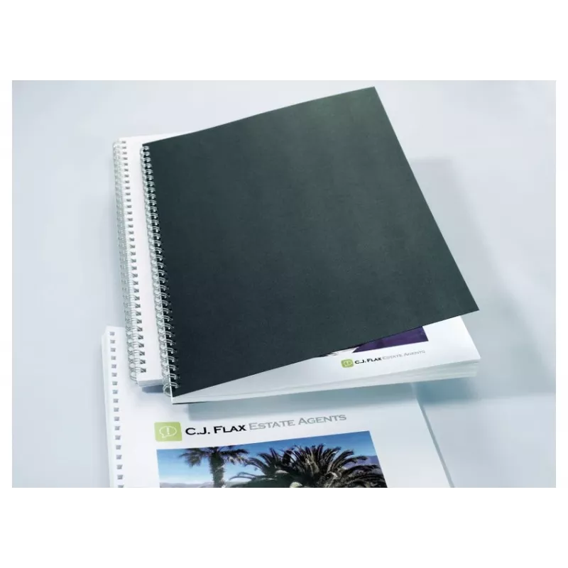 GBC LinenWeave CE050010 obálky na väzbu, A4 (210 x 297 mm), 250 g/m², 100 ks, čierne