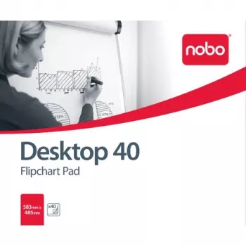 Nobo blok na flipchart blanko 580x480 40 listov, biela, blanko, B1, 40 strán, 580 mm, 485 mm