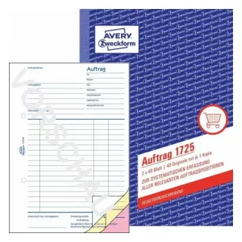 Obchodný formulár Avery 1725