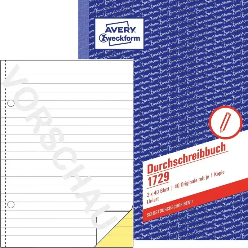 Účtovný formulár/kniha A5 Avery 1729