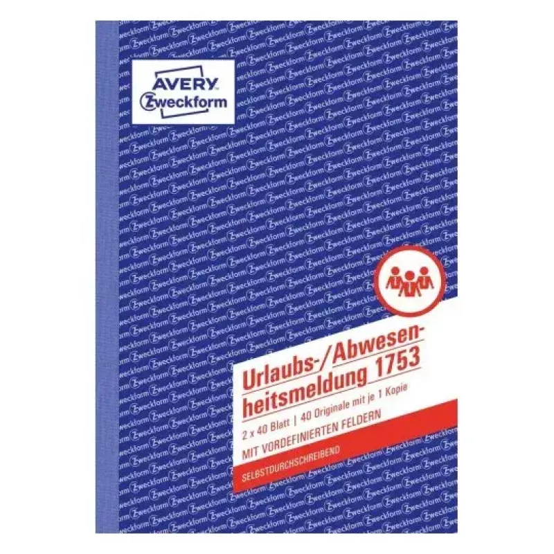 Obchodný formulár Avery 1753