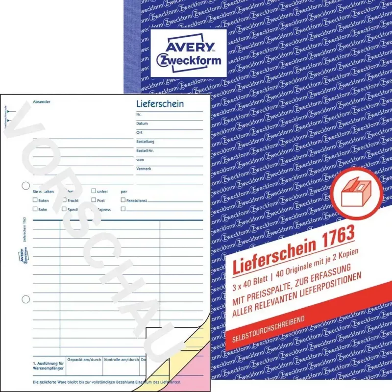 Účtovný formulár A5 Avery 1763