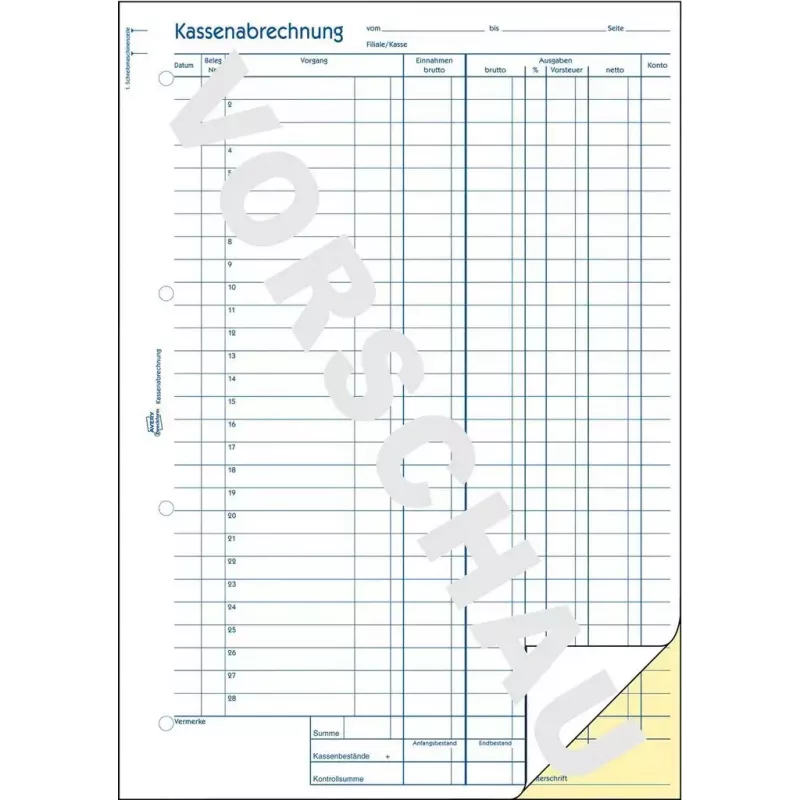 Účtovný formulár/kniha AVERY 1768 A4 40 strán