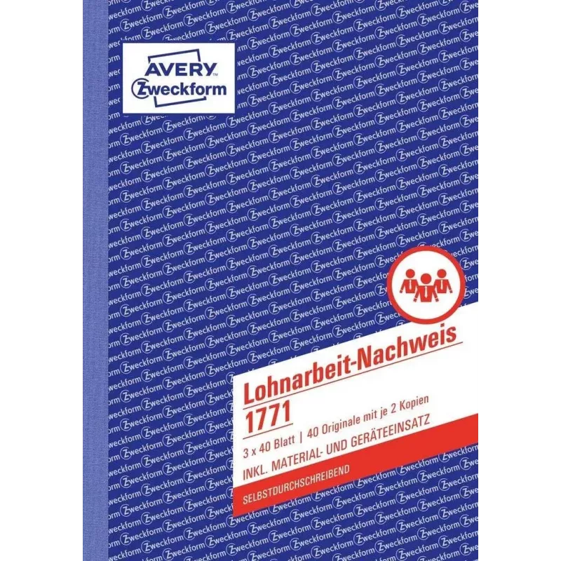 Obchodný formulár Avery 1771