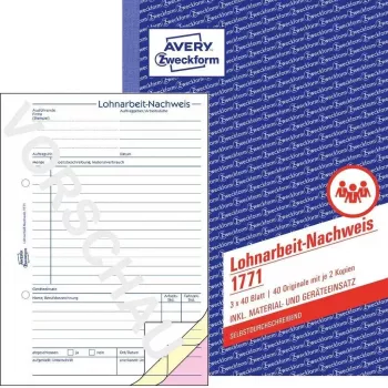 Obchodný formulár Avery 1771