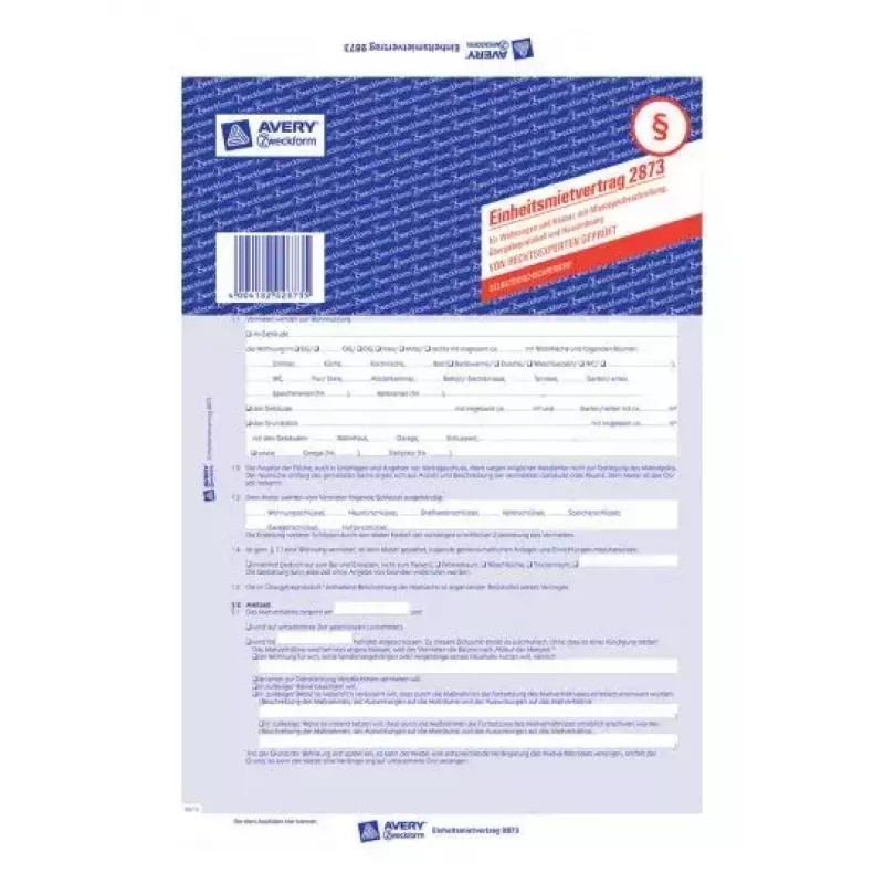 Registrový papier Avery 2873