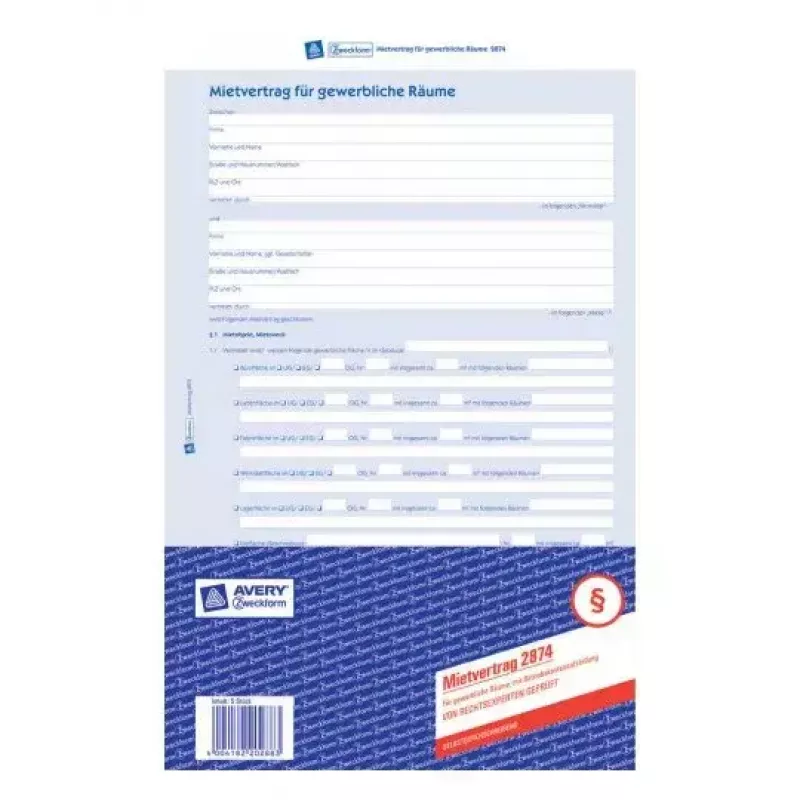 Registrový papier Avery 2874