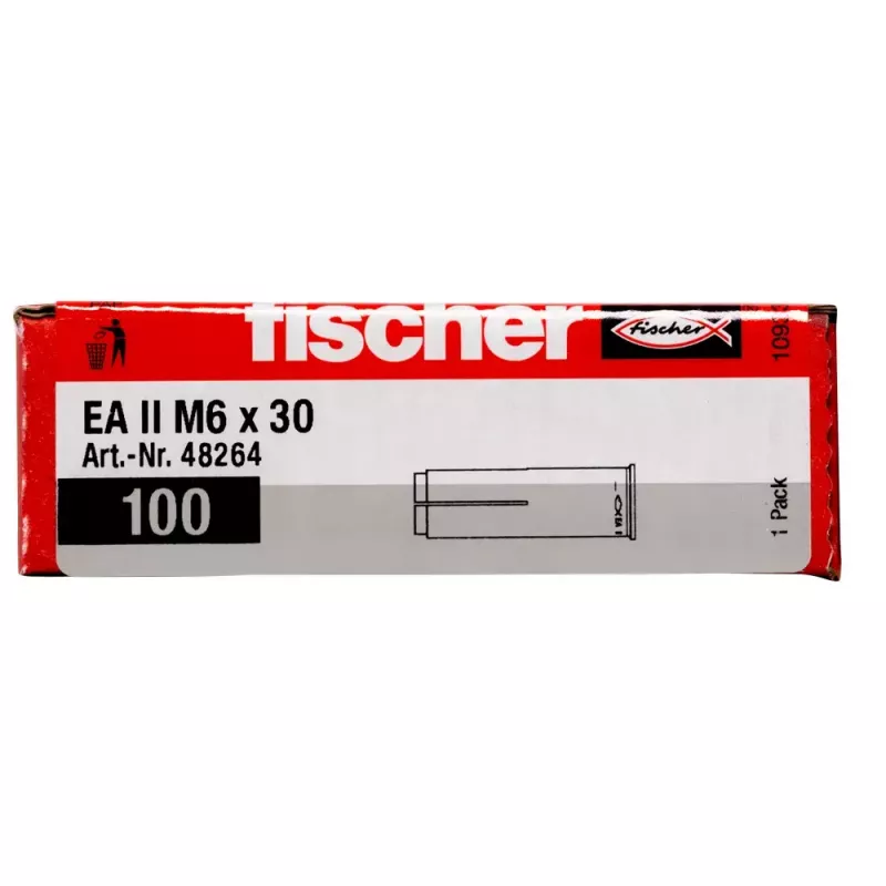 Kotva Fischer EA II M6 100 ks 30 mm