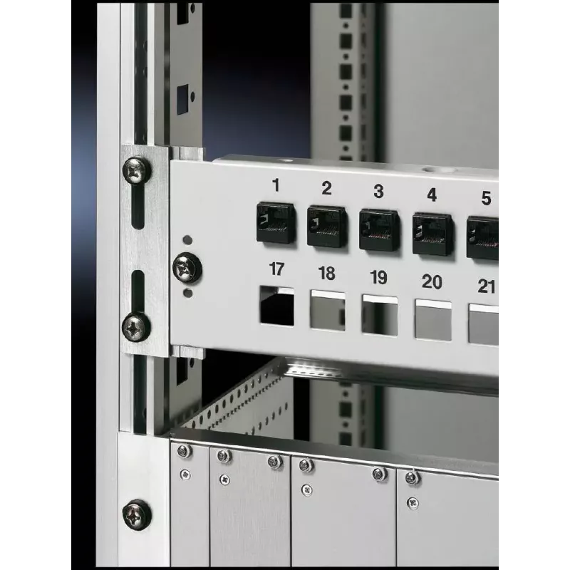 Rittal DK 7246.060 metrický adaptér racku, 6U, 19/21 palca, balenie 2 ks