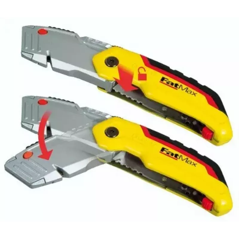 Rezací nôž Stanley 0-10-825 čierny metalický žltý 14 cm čepeľ