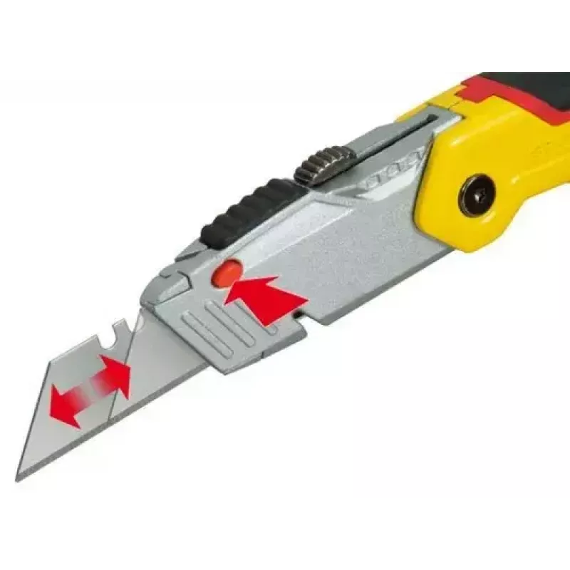 Rezací nôž Stanley 0-10-825 čierny metalický žltý 14 cm čepeľ