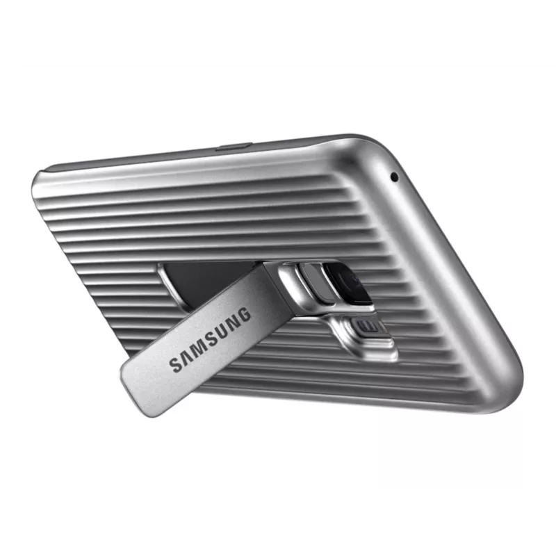 Samsung EF-RG960CSEGWW ochranný kryt so stojanom pre Galaxy S9, strieborný