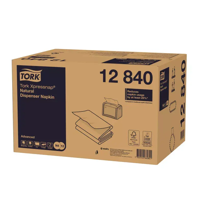 Papierové servítky Tork 12840 Natural 1125 ks