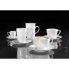 Ritzenhoff & Breker Snap BIANCO porcelánová šálka na cappuccino 0,3 L, sada 4 ks