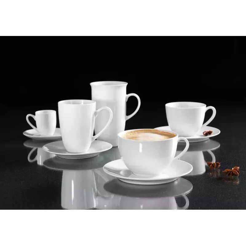 Ritzenhoff & Breker Snap BIANCO porcelánová šálka na cappuccino 0,3 L, sada 4 ks