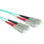 ACT 2 metre LSZH Multimode 50/125 OM3 optický patch kábel Duplex s SC konektormi