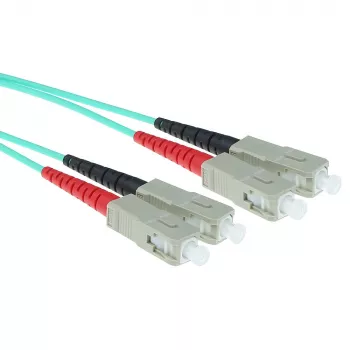 ACT 5 metrov LSZH Multimode 50/125 OM3 optický patch kábel Duplex s SC konektormi