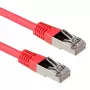 ACT červená 7 m LSZH SFTP CAT6A patch kábel s RJ45 konektormi