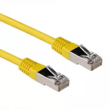 ACT žltá 1 meter LSZH SFTP CAT6A patch kábel s RJ45 konektormi