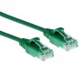 ACT zelená 1,5 metra LSZH U/UTP CAT6 Datacenter Slimline patch kábel, bez jazýčka s RJ45 konektormi