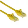 ACT žltá 0,5 metra LSZH U/UTP CAT6 dátové centrum Slimline patch kábel bez jazýčka s RJ45 konektormi