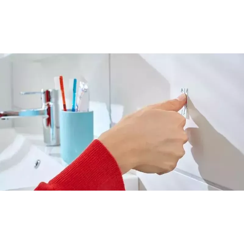 Háčik na uterák TESA 57072-00000 interiérový biely 3 kusy