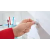 Háčik na uterák TESA 57072-00000 interiérový biely 3 kusy