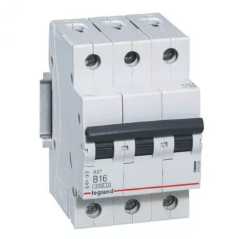 Istič Legrand 419169 B16A 3P 6kA – 16 A, 3-pólový, vypínacia schopnosť 6 kA