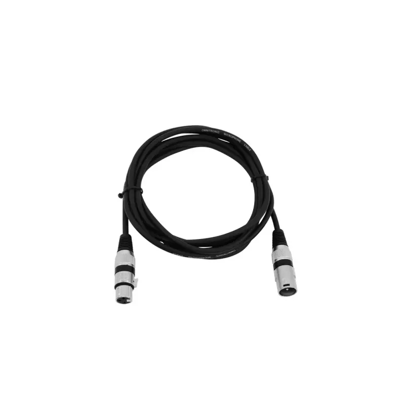 Audio kábel XLR 3-pin Omnitronic 3022047N 3 m čierny