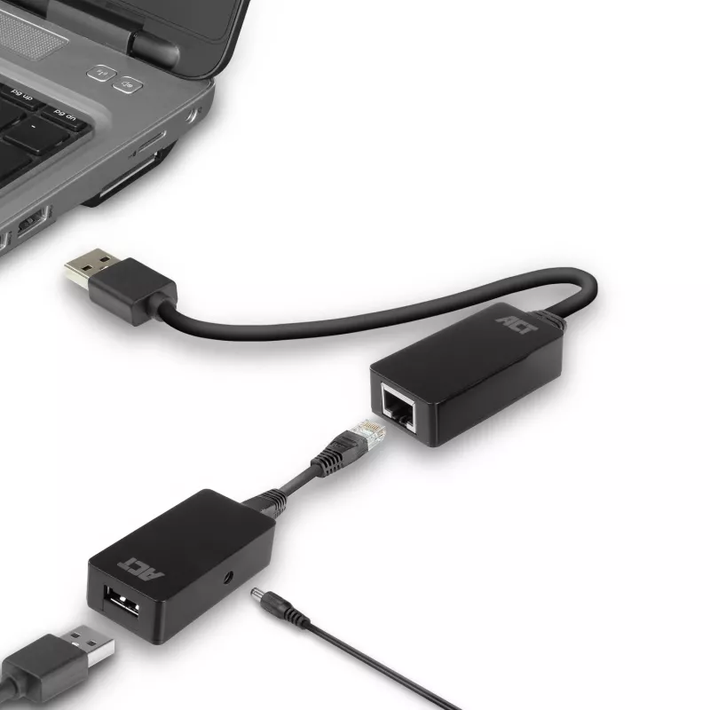 ACT USB predlžovač set cez UTP, až do 50 metrov