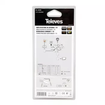 Zosilňovač TV signálu Televes 553304