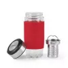 Emsa TEA MUG izolovaný hrnček so sitkom 2 v 1, 420 ml, červený