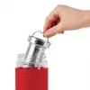 Emsa TEA MUG izolovaný hrnček so sitkom 2 v 1, 420 ml, červený