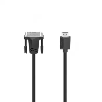 Hama 00200716 DVI kábel 3 m DVI-D HDMI typ A (štandard) čierny