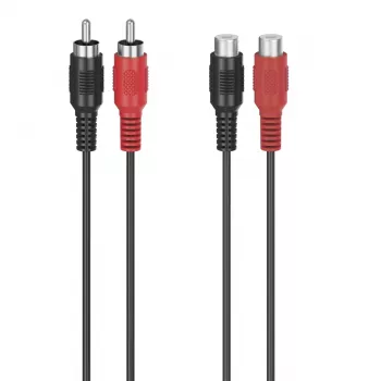 Hama 00305035 audio kábel 5 m 2 x RCA čierny