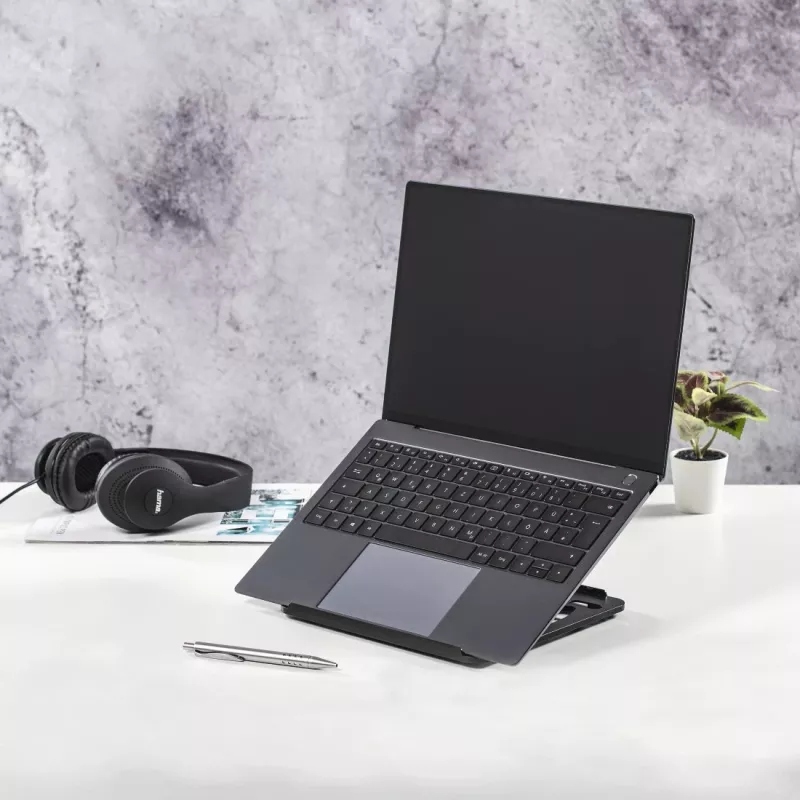 Stojan na notebook Hama Rotation 39,1 cm 360° otočný čierny