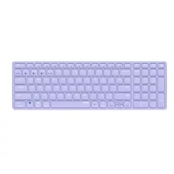 Bezdrôtová klávesnica Rapoo E9700M QWERTZ nemecká fialová RF Bluetooth