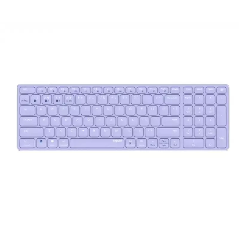 Bezdrôtová klávesnica Rapoo E9700M QWERTZ nemecká fialová RF Bluetooth