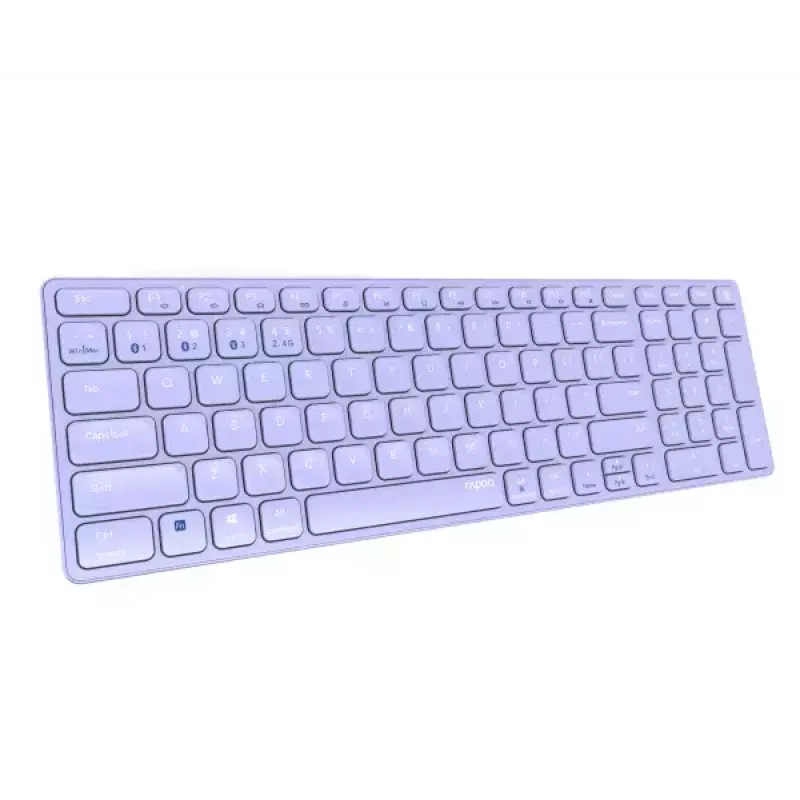 Bezdrôtová klávesnica Rapoo E9700M QWERTZ nemecká fialová RF Bluetooth