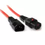 ACT napájací kábel C13 IEC Lock C14 červený 3 m PC1387 230V 10A