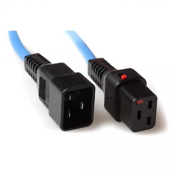 ACT napájací kábel C19 IEC Lock - C20 modrý 1 m, PC1357