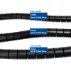 ACT 20 mm špirálová káblová chránička, dĺžka 30 metrov, manažment káblov, čierna, polyvinylchlorid (PVC)