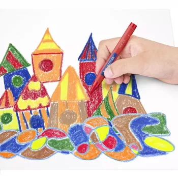 Voskovej pastelky Staedtler 220 08 C24, sortiment farieb, 24 kusov