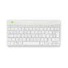 R-Go Tools ergonomická klávesnica R-Go Compact Break, kompaktná klávesnica so softvérom na prestávky, QWERTY (UK), Bluetooth, biela