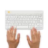 R-Go Tools ergonomická klávesnica R-Go Compact Break, kompaktná klávesnica so softvérom na prestávky, QWERTY (UK), Bluetooth, biela