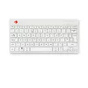 R-Go Tools ergonomická klávesnica R-Go Compact Break, kompaktná klávesnica so softvérom na prestávky, QWERTY (UK), Bluetooth, biela