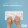 R-Go Tools ergonomická klávesnica R-Go Compact Break, kompaktná klávesnica so softvérom na prestávky, QWERTY (UK), Bluetooth, biela
