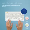R-Go Tools ergonomická klávesnica R-Go Compact Break, kompaktná klávesnica so softvérom na prestávky, QWERTY (UK), Bluetooth, biela