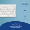 R-Go Tools ergonomická klávesnica R-Go Compact Break, kompaktná klávesnica so softvérom na prestávky, QWERTY (UK), Bluetooth, biela