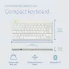 R-Go Tools ergonomická klávesnica R-Go Compact Break, kompaktná klávesnica so softvérom na prestávky, QWERTY (UK), Bluetooth, biela